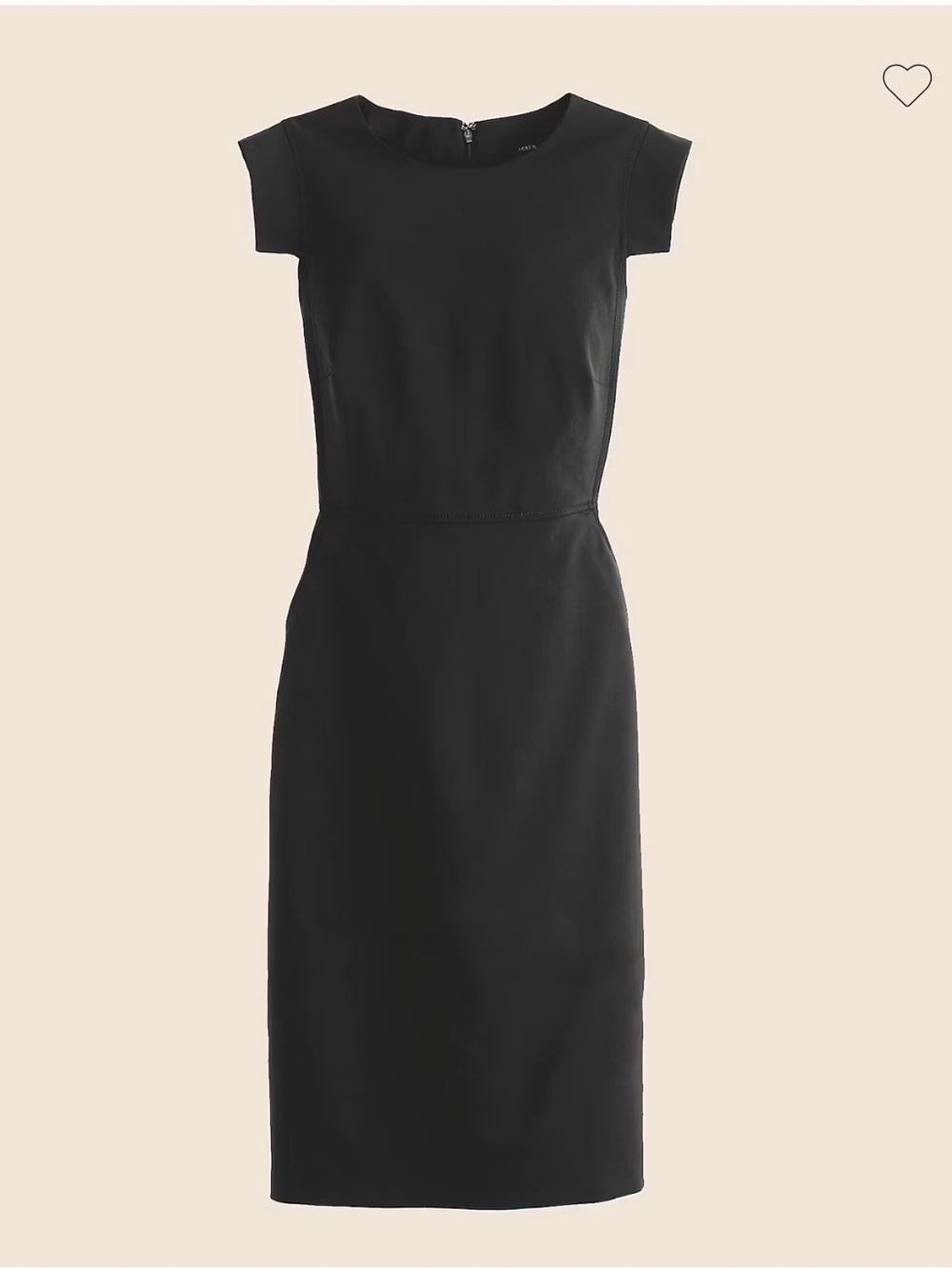 J.Crew Black Resume Sheath Stretch Ponte Dress 8